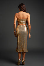 Load image into Gallery viewer, Donnica Strapless Midi Dress