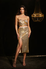 Load image into Gallery viewer, Donnica Strapless Midi Dress