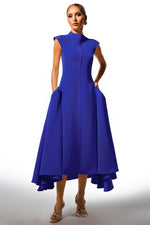 Load image into Gallery viewer, Paca Choker Sleeveless BlueMaxi Dress