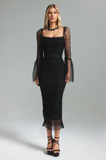 Load image into Gallery viewer, Crana Mesh Midi Dress