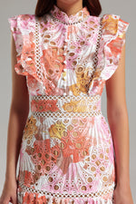 Load image into Gallery viewer, Ksenia Sleeveless Lace Midi Dress