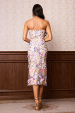 Load image into Gallery viewer, Fala Embroidered Strapless Dress