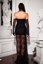 Load image into Gallery viewer, Thandiwe Lace Strapless Maxi Dress