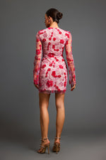 Load image into Gallery viewer, Locava Long Sleeves Netting Mini Dress