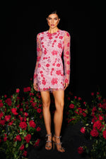 Load image into Gallery viewer, Locava Long Sleeves Netting Mini Dress
