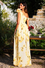 Load image into Gallery viewer, Resber Sleeveless Flowers Slit Maxi Dress