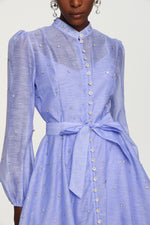 Load image into Gallery viewer, Farrah Long Sleeves Diamond Button Shirt Mini Dress