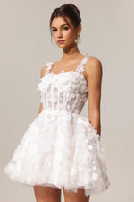 Load image into Gallery viewer, Lali Sleeveless Flowers Mini Dress