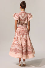 Load image into Gallery viewer, Kimivi Sleeveless Floral Printed Shirt Two-Piece Set