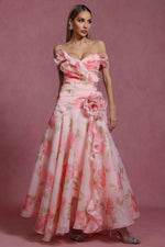 Load image into Gallery viewer, Jussi Sleeveless Flrs Flounce Maxi Dress