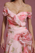 Load image into Gallery viewer, Jussi Sleeveless Flrs Flounce Maxi Dress