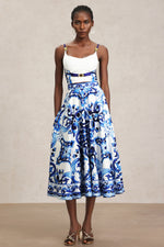Load image into Gallery viewer, Kaona Halter Floral Printed Top And Skirt Two-Piece Set
