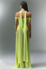 Load image into Gallery viewer, Peoph Off-The-Shoulder Hollowed Out Maxi Dress