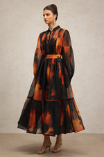 Lade Bild in die Galerieansicht, Payson Long Sleeves Printed Maxi Dress