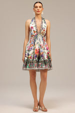 Load image into Gallery viewer, Emier V-neck Floral Printed Mini Dress