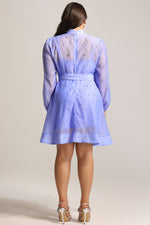 Load image into Gallery viewer, Farrah Long Sleeves Diamond Button Shirt Mini Dress