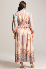 Load image into Gallery viewer, Dorte Long Sleeve Floral Printed Maxi Dress