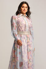 Lade Bild in die Galerieansicht, Ruby Long Sleeve Floral Printed Lace Top And Skirt Two-Piece Set