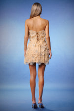 Load image into Gallery viewer, Lilith Flowers Strapless Mini Dress