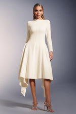 Load image into Gallery viewer, Sylvia Long Sleeves Midi Dress