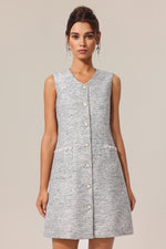 Load image into Gallery viewer, Giacinta V-Neck Sleeveless Mini Dress