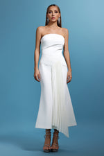 Load image into Gallery viewer, Trese Sleevess Fold Maxi Dress