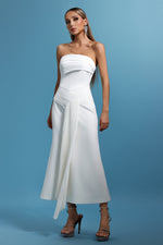 Load image into Gallery viewer, Trese Sleevess Fold Maxi Dress