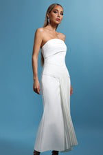 Load image into Gallery viewer, Trese Sleevess Fold Maxi Dress