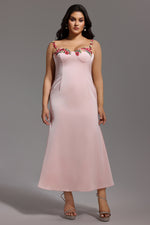 Load image into Gallery viewer, Esne Flower Halter Maxi Dress - Pink