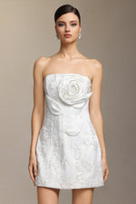 Load image into Gallery viewer, Renaa Kijin Handmade flowers Sequins mini dress