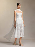 Load image into Gallery viewer, Junya Lace Corset Sleeveless Midi Dress