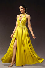 Load image into Gallery viewer, Habane Sleeveless V-Neck Slit Maxi Dress