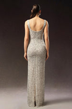 Load image into Gallery viewer, Radmila Sleeveless Sequins Fish Tail Maxi Dress
