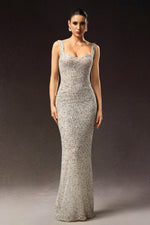 Load image into Gallery viewer, Radmila Sleeveless Sequins Fish Tail Maxi Dress