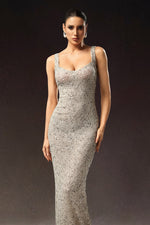 Load image into Gallery viewer, Radmila Sleeveless Sequins Fish Tail Maxi Dress