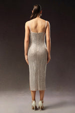 Load image into Gallery viewer, Logan Sleeveless Diamond Midi Dress