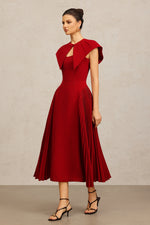 Load image into Gallery viewer, Verna Halter Folds Maxi Dress