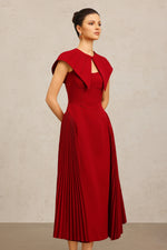 Load image into Gallery viewer, Verna Halter Folds Maxi Dress