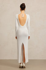 Load image into Gallery viewer, Kaiser Long Sleeves Bowknot Hollow Out Maxi Dress