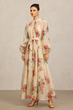 Load image into Gallery viewer, Neal Long Sleeves Floral Printed Maxi Dress