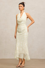 Load image into Gallery viewer, Ella Sleeveless Folds Maxi Dress