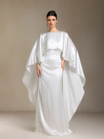 Load image into Gallery viewer, Winmy Shawl Backless Slimming fish tail maxi dress