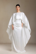 Load image into Gallery viewer, Winmy Shawl Backless Slimming fish tail maxi dress