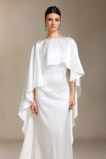 Load image into Gallery viewer, Winmy Shawl Backless Slimming fish tail maxi dress