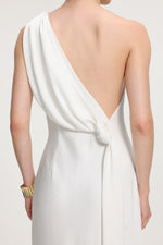 Load image into Gallery viewer, Tie-Shoulder Satin Maxi Dress