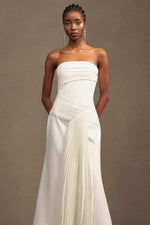 Load image into Gallery viewer, Trese Sleevess Fold Maxi Dress