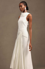 Load image into Gallery viewer, Jozie Sleevess Fold Fish Tail Maxi Dress