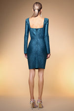 Load image into Gallery viewer, Gani Classic Contour Long Sleeve Bandage Maxi Dress