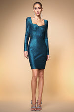 Load image into Gallery viewer, Gani Classic Contour Long Sleeve Bandage Maxi Dress