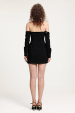 Load image into Gallery viewer, Cut-Out Halter Cold-Shoulder Mini Dress
